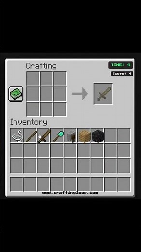 Learn minecraft recipes minigame #minecraft #recipes #gaming