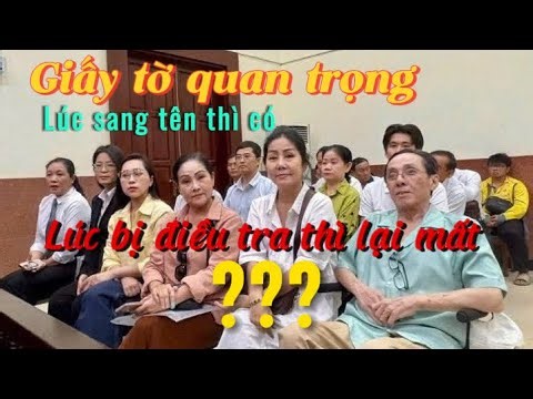 PHẢI CHĂNG ĐÂY LÀ LÝ DO VÌ SAO BÊN PHÍA BÀ LOAN KHÔNG DÁM CUNG CẤP TOÀN BỘ HỒ SƠ CHO BÊN THANH TRA