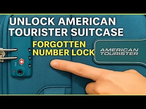 How To Unlock American Tourister Suitcase Forgotten Number Lock..? #suitcase #lock