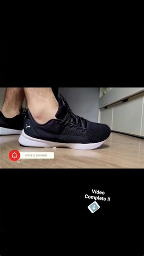 Demonstration of the Puma Flyer Runner BDP shoe on the foot.