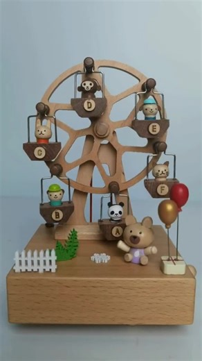 Personalised Ferris Wheel Wooden Music Box,custom Wooden Handmade Music Box,engraved Name Music Box,baby Shower Gift,1st Birthday Music Box - Etsy UK