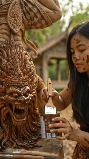 From Wood to Mythical Beast in Minutes | Incredible Hand Carving