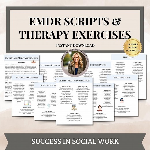 EMDR Scripts Phase 1-8, Eye Movement Psychotherapy, Eye Movement Desensitization and Reprocessing, EMDR Therapy Worksheets,trauma Worksheets - Etsy