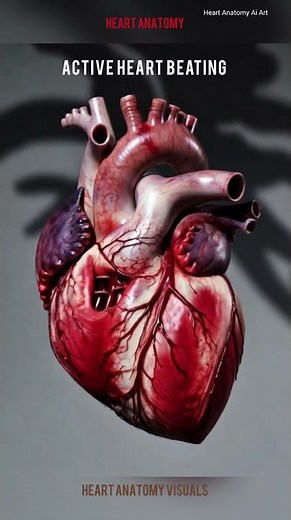 Your Heart Beating in Real Time (3D View) | Heart Anatomy Visuals | #digitalcardiology #cardiovisual