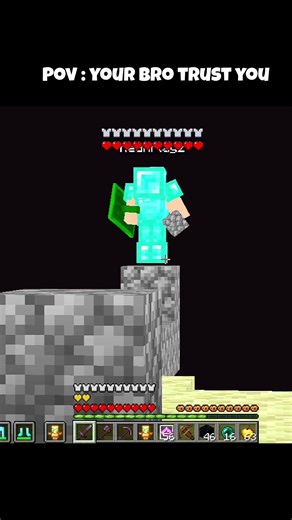 POV: your friend is falling into the void #minecraft #shorts