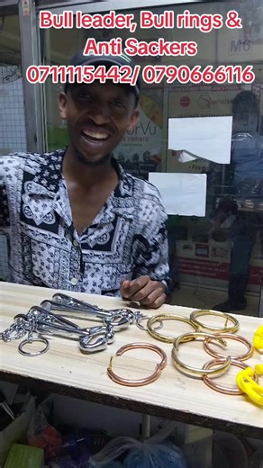 Bull leader $ Bull rings 🐂. Get quality bull rings and bull leads to restrain and lead the aggressive Bulls . Sackling preventers to win grown-up calves. 📌 Visit us at Mfangano Trade Centre building, mezzanine floor Shop M9 along mfangano street next Eastmat Supermarket or Great Rift valley office. Call 0711115442 #riftvalleytiktokers #kenyadairyfarming #naroktiktokers👐 #beefcattle #nairobitiktokers