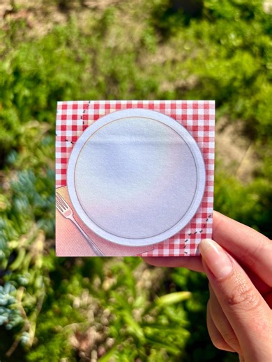 Picnic Set Sticky Notes | 3x3 in Notepad - Etsy