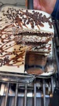 Chocolate lasagna no bake cake #fypシ #dessert #recipe #easyrecipe #chocolate #viral fyp #food #fypシ゚