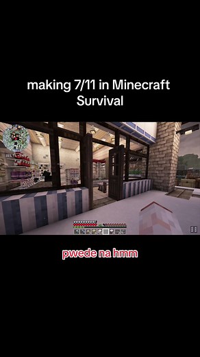 Building 7/11 in Minecraft Survival