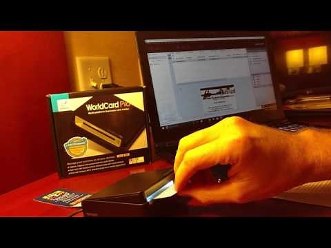 WorldCard Pro Business Card Reader Demonstration