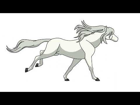 Horse running animation
