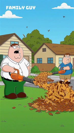The Leaf Blower War Nobody Wins 🍂😂 #familyguy