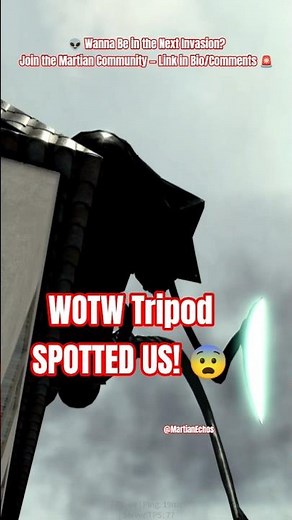 War of The Worlds Tripod SPOTTED US! 😨 (didn't end well) #WarOfTheWorlds #Tripods #wotw #alien #game