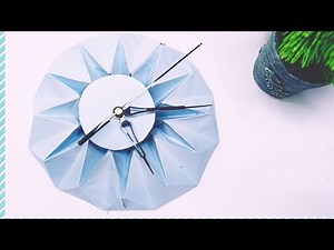 Origami clock/ how to make wall clock step by step/ easy diy clock