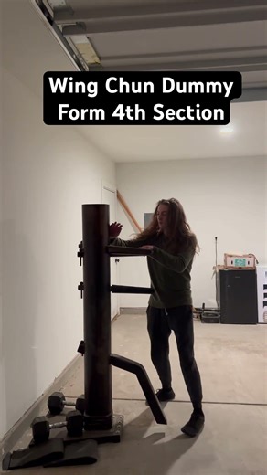 Wing Chun Dummy Form: 4th Section January 2026 #shorts #wingchun