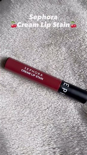 Sephora Cream Lip Stain🍒#makeup #swatch #lipstick #trending #trendingshorts #youtube #youtubeshorts