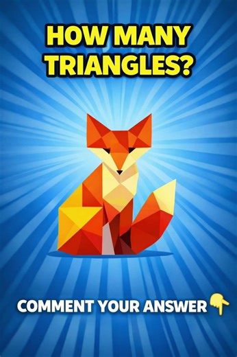 Only 1% Can Solve This 🧠 How Many Triangles Do You See?