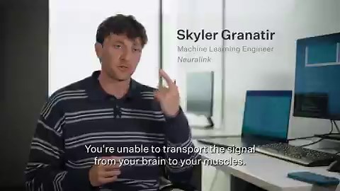 What is neuron degeneration? Skyler, a machine learning engineer at Neuralink, shares how brain-computer interfaces could bypass neural pathways that are broken due to ALS, helping restore the ability to speak to those who have lost it.