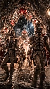 Every winter, the haunted snow globes roll through town on creaking floats, each one shaking itself awake to reveal tiny frozen worlds where the figures inside slowly turn their heads. Children swear the music changes as the parade passes, becoming softer, sadder, and strangely familiar, like a lullaby they almost remember. When the last globe disappears into the fog, fresh footprints appear in the snow, far too small to belong to anyone watching. | Halloween Vibes