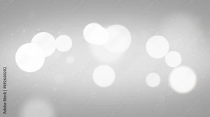 Clean White Glowy Particles Slow Moving - Elegant Backdrop Background Loop Stock Video