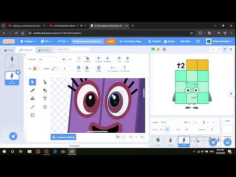 making ai numberblocks band on scratch