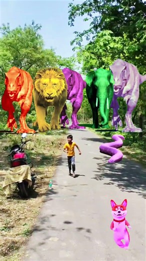 Big dinosaur chase T-rex chasingpart -414#shorts #dinosaur#youtube#dinosaurs #superman#dinner🐯🦣🦖