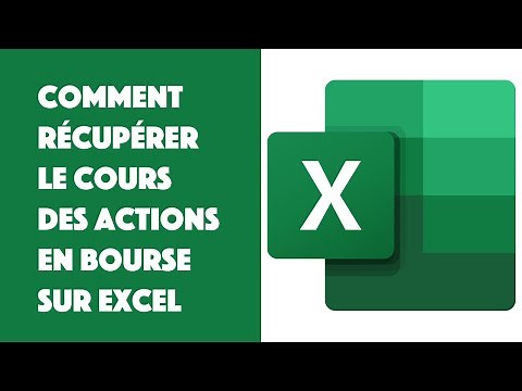 Comment récupérer le cours des actions en Bourse sur Excel ?