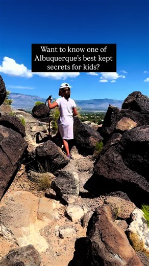Have you been to the Petroglyph National Monument with your kids yet? This area is the largest hidden gem on the west side of Albuquerque that I can think of - I rarely hear of people visiting here, but it’s such a great spot for kids! There are a wide variety of hiking trails and areas to explore, it’s free to enter and visit, and you can learn about history along the way as a bonus by seeing centuries-old petroglyphs. You can explore canyons, volcanic cinder cones, and appreciate the beauty of