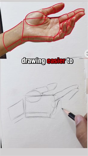 How to Draw Hands Easily ? #drawing #art #drawingtutorial #sketch #drawingtechniques #drawingfaces