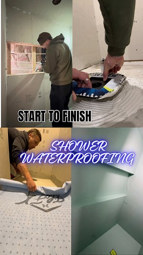 Full Shower Waterproofing: GoBoard, Mud Bed & Mapei AquaDefense