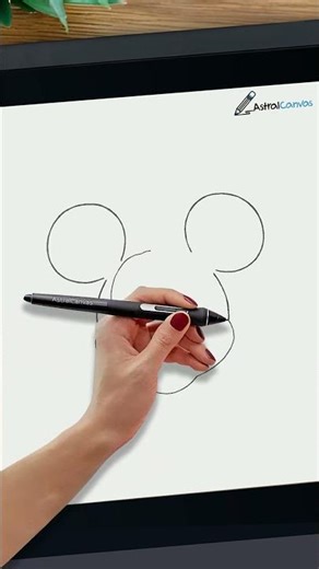 DIY Mickey Mouse Face! 🐭✨ #shorts #howtodraw #kidart #easydrawing