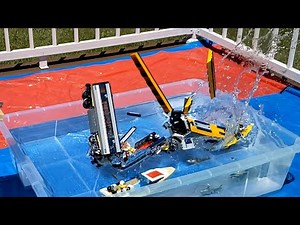 Lego Train Crashes into Water (Lego Train Crashes #6)