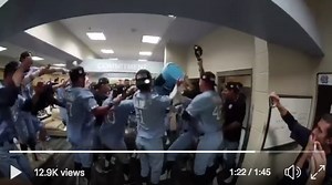 Video: UNC Baseball Locker Room Celebrations