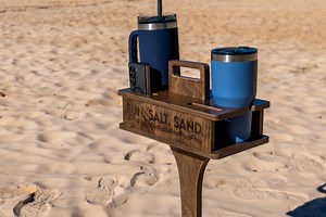 Personalized Beach Drink Table: Handmade Wooden Outdoor Camping Table - Etsy