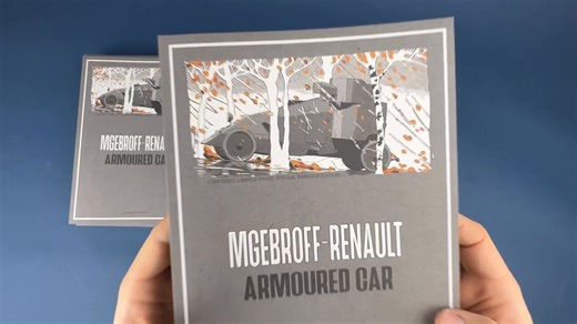 Another good Friday to show some progress. Today we’d like to share a closer look at the book that comes with our Mgebrov Armoured Car pre-order. It turned out to be around 50 pages — noticeably thicker than we initially expected — and includes a number of rare photos as well. The pre-order is still open, and everything is moving steadily forward. If all goes according to plan, we expect to start shipping the kits in about two weeks. More updates soon. | Copper State Models