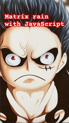 Matrix rain #coding #programming #javascript
