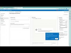 Azure OpenAI ChatGPT playground