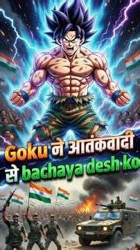Goku Ne Apne Desh Ko Bachaya #shorts #army #goku