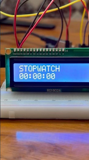 ⏱️ Turn an LCD into a real stopwatch!