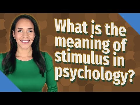 What is the meaning of stimulus in psychology?