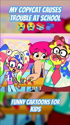 My Copycat Causes Trouble 😫📚 How to Be Respectful at School | Funny Cartoons for Kids