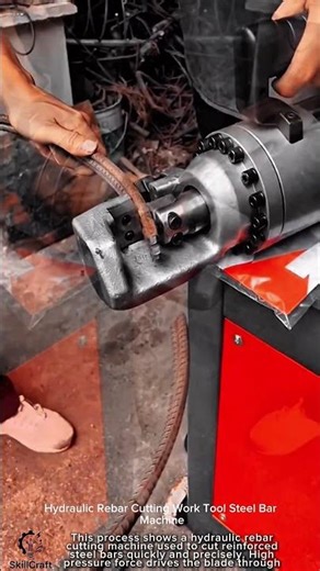 Hydraulic Rebar Cutting Work Tool Steel Bar Machine #worktool