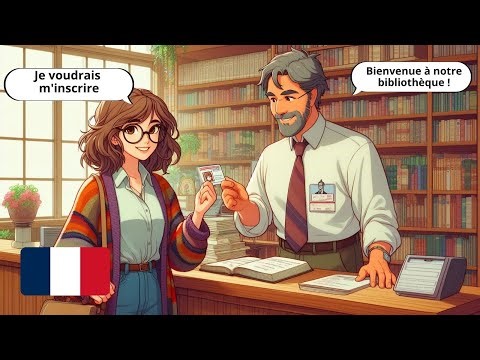 10 Easy French Conversations | Registering at the Library (A1-A2)