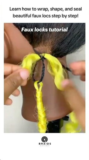 Learn how to wrap, shape, and seal beautiful faux locs step by step!
