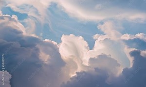 Generative ai motion animation of clouds Stock Video