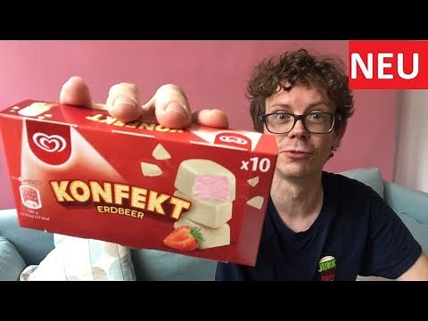 Langnese Eiskonfekt Erdbeer die neue Sorte des Kino Eis Klassiker im Test
