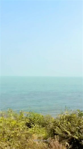 Train gliding over water ! | Chilika Lake hits different 😍 | #Shorts