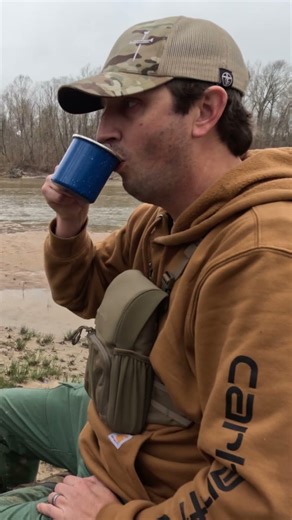 Good Dark Coffee by the River