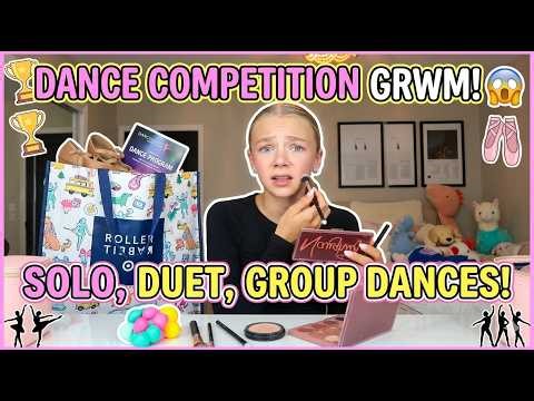GRWM for Dance Competition 💄✨ Packing for San Diego + Solo & Duet Performance!