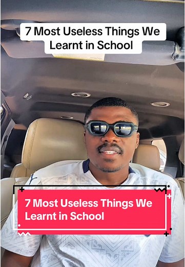 7 Useless Lessons Learned in School